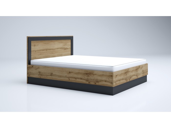 Легло ЛЕО 20 + матрак (дъб вотан/антрацит)